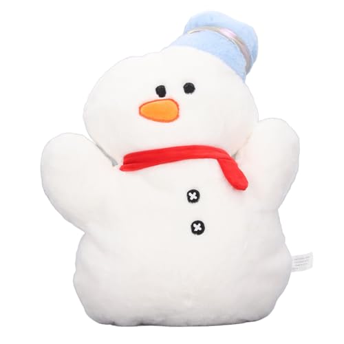 Tixiyu Schneemann-Plüschtier, Hautfreundlich, Waschbar, Schneemann-Puppe, Kissenkissen für Weihnachtsfest-, 45 cm von Tixiyu