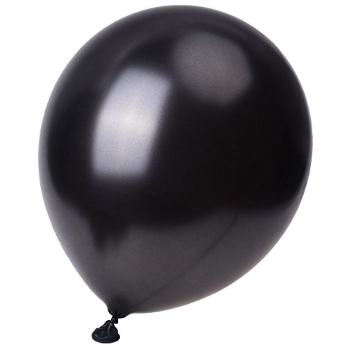 Tixqeaif 25 x 12 schwarze Hochzeitsballons von Tixqeaif