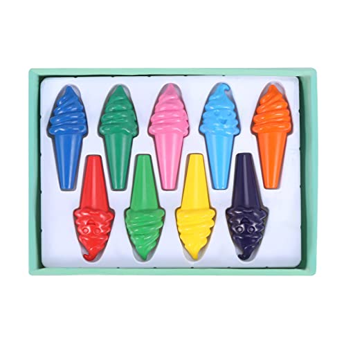 Tixqeaif 9 Teile/Schachtel Sichere Farbe EIS Bunt Stifte für Kinder Kinder Mädchen Früher Ziehung DIY Zeichen Werkzeug Kind Schreibwaren Geschenk von Tixqeaif