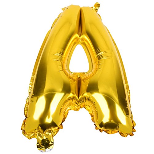 Tixqeaif Mylar Ballons Alphabet Buchstaben gold-A von Tixqeaif