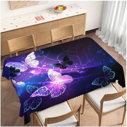 Tischdecke Outdoor Schmetterling Tischdecken Abwaschbar 3D Schmetterling Tischdecke Wetterfest Wasserdicht für Party Biertisch, 140x200 cm Q/P3087 Tischdecke Outdoor Schmetterling Tischdecken Abwaschbar 3D Schmetterling Tischdecke Wetterfest Wasserdicht für Party Biertisch, 140x200 cm Q/P3087 von Tizhweqo