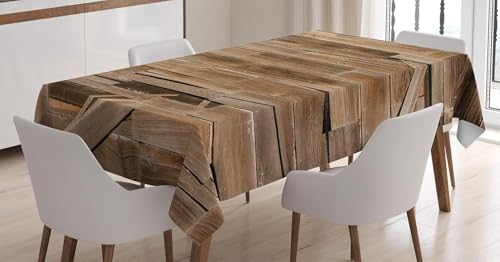 Tischdecke Outdoor Vintage Holzbrett Tischdecken Abwaschbar 3D Bauernhaus Aus Holz Tischdecke Wetterfest Wasserdicht für Party Biertisch, 90x90 cm Q/P2602 Tischdecke Outdoor Vintage Holzbrett Tischdecken Abwaschbar 3D Bauernhaus Aus Holz Tischdecke Wetterfest Wasserdicht für Party Biertisch, 90x90 cm Q/P2602 von Tizhweqo