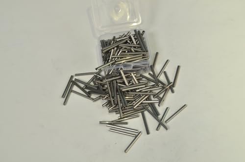 TIZIL Stiftperlen, 25 mm, 150 Stück/13 g, lange Stiftperlen, Rohr, liniert, Stiftperlen, Abstandshalter, lange Ohrringe, lose Röhrenperlen zur Schmuckherstellung, Quecksilber von Tizil