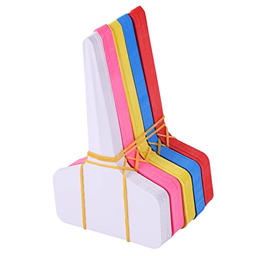 Tlily 100 StüCk Pflanzen Etiketten Mehr Farbige Wasserdichte Kunststoff Pflanzen Etiketten T-Type Kinder Garten Etiketten 6 X 10 Cm 5 Farben von Tlily