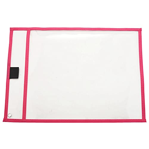 Tlily Wiederverwendbare Dry Erase-TaschenhüLlen mit Markierungshalter (12Er-Pack) -, Erwachsene und Kinder. Gebrauch für Schule, Spielen, Zeichnungen oder Spaß von Tlily