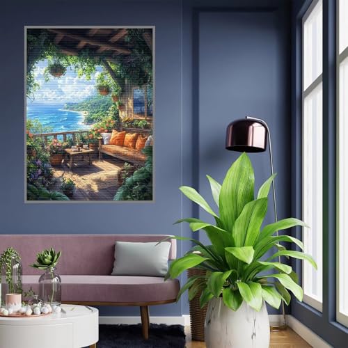 Diamond Painting Erwachsene Landschaft Diamond Painting kinder mädchen Geschenke 8 Jahre Landschaft Diamant Bilder 5D Bastelset Erwachsene für Home Decoration Living Room Geschenke Frauen 80x100cm A53 von Tloome