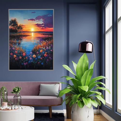 Diamond Painting Erwachsene Landschaft Diamond Painting kinder mädchen Geschenke 8 Jahre Natur 5D Diamant Bilder 5D Bastelset Erwachsene für Home Decoration Living Room Geschenke Frauen 35x45cm A178 von Tloome