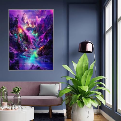 Diamond Painting Erwachsene Traum Diamond Painting kinder mädchen Geschenke 8 Jahre Berg Diamant Bilder Groß DIY Bastelset Erwachsene für Home Decoration Living Room Geschenke für Frauen 35x45cm A463 von Tloome