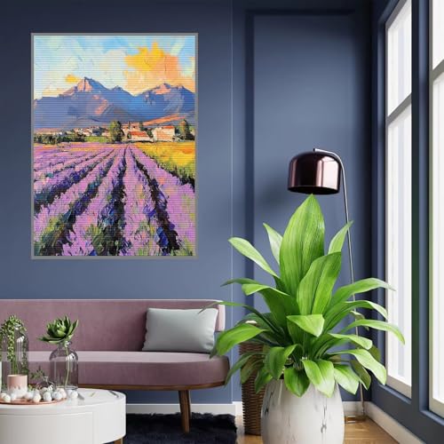 Diamond Painting Kinder Blume Diamond Painting mädchen Geschenke 8 jahre 5D Diamant Malerei Erwachsene Landschaft Diamant Malsets Bilder Full Crystal Art für Home Wand Décor Geschenke 60x80cm, A-460 von Tloome