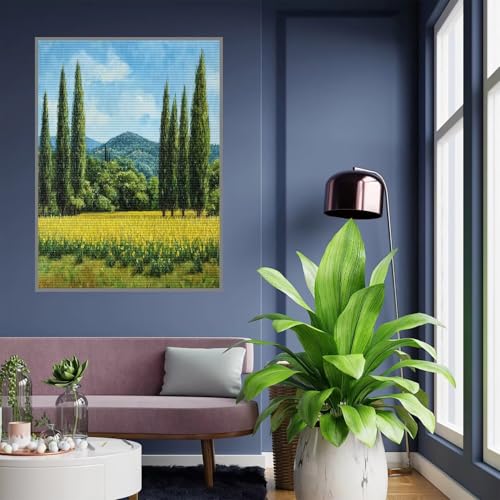 Diamond Painting Kinder Landschaft Diamond Painting mädchen Geschenke 8 jahre 5D Diamant Malerei Erwachsene Baum Diamant Malsets Bilder Full Crystal Art für Home Wand Décor Geschenke 40x50cm, A-454 von Tloome