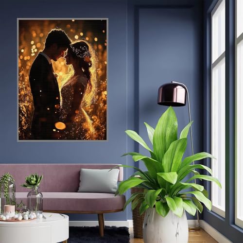 Diamond Painting Kinder Paar Diamond Painting mädchen Geschenke 8 jahre 5D Diamant Malerei Liebe Diamant Malsets Bilder Full Crystal Art Basteln Erwachsene für Home Wand Décor Geschenke40x50cm, A-160 von Tloome