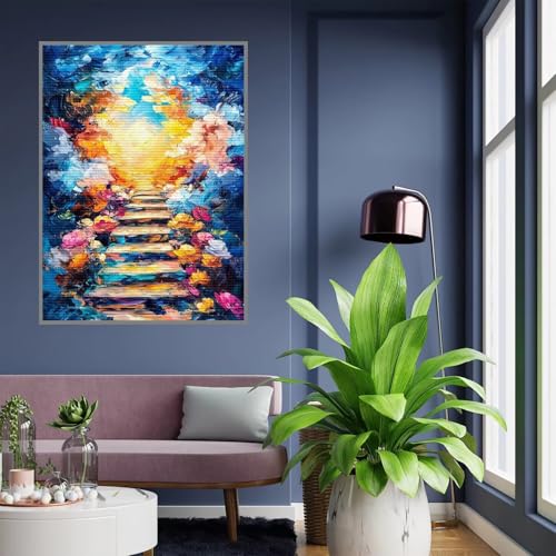 Diamond Painting Kinder Traum Diamond Painting mädchen Geschenke 8 jahre 5D Diamant Malerei Erwachsene Abstrakt Diamant Malsets Bilder Full Crystal Art für Home Wand Décor Geschenke 60x80cm, A-477 von Tloome