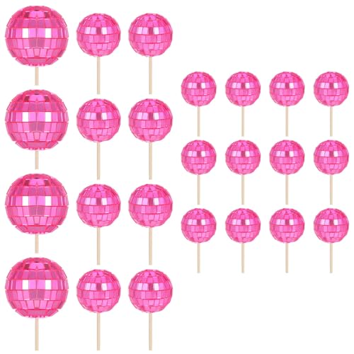 24pcs Miniaturdiscos Cupcake Picks Kuchen Dessert Geburtstagdekorationen Festival Kuchen Verzierungen 24pcs Miniaturdiscos Cupcake Picks Kuchen Dessert Geburtstagdekorationen Festival Kuchen Verzierungen von Tmboryuu