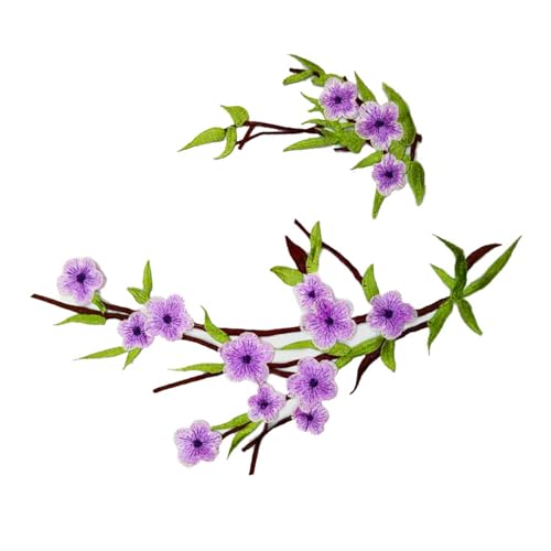 2pcs Bestickte Flecken Nähen Auf Stickerei Applique Blumenstoffkragen Flecken Für Kleidungsjacken Jacken Rock von Tmboryuu