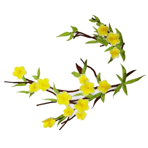 2pcs Bestickte Flecken Nähen Auf Stickerei Applique Blumenstoffkragen Flecken Für Kleidungsjacken Jacken Rock von Tmboryuu