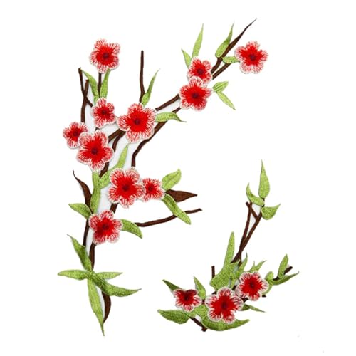 2pcs Bestickte Flecken Nähen Auf Stickerei Applique Blumenstoffkragen Flecken Für Kleidungsjacken Jacken Rock von Tmboryuu