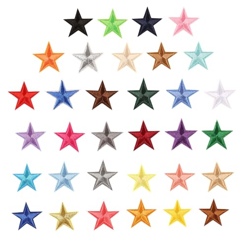 Craft Project Applices Star Patches Applikation Stickpatches 33PCs von Tmboryuu