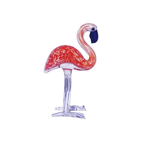 Tmboryuu Handwerk Glas Flamingos Figur Tierskulptur Ornament Für Elegante Häuser Hochzeiten Partys Dekore Und Kunstliebhaber von Tmboryuu