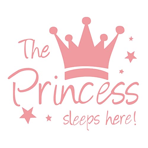 Abnehmbare Prinzessin Wandaufkleber Wandaufkleber Mädchen Schlafzimmer Dekor Babyzimmer Kunst Aufkleber Sticker Schmetterling (PK3, One Size) von Tmianya