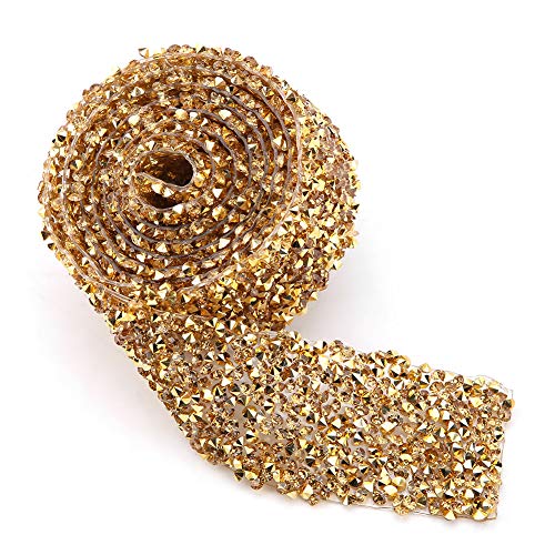 1 Yard Kristall-Strassband, Insgesamt 3,1 Cm Breit, Multifunktional, Dekorativ, Glitzernde Edelsteine, Kunsthandwerk, Aufkleberband, Glitzernde Schuhe, Kleidung, (Basis aus von Tnfeeon