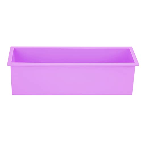 1200 Ml Brot Backform Silikon Kuchen Formen Rechteckige Antihaft Backblech Laib Form Seife für Brot Toast Kuchen (PURPLE) von Tnfeeon