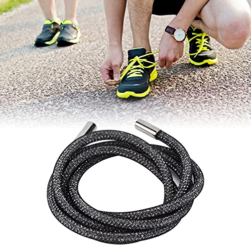 6mm Seil Kordel Trim Breite Glänzend Glitzer Dekoratives Zubehör für Schuhe Bekleidung(Fixed Length: 120cm long-6mm breites schwarzes Netz weiße Raute) von Tnfeeon