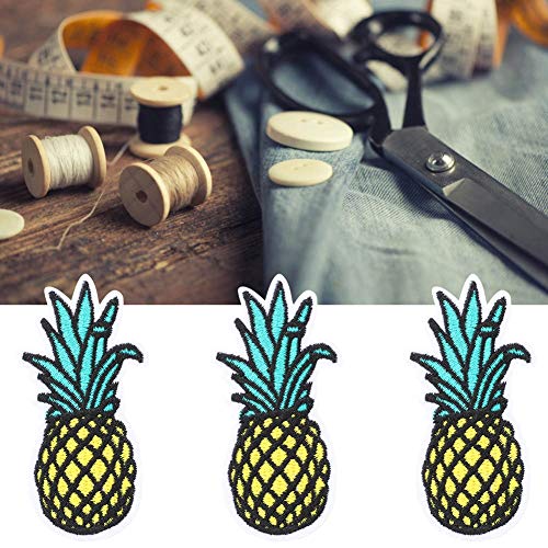 6pcs Ananas Bestickte Patch -Eisen mit Tüchern Aufkleber für DIY -Kleidung, Dekoration, Stoffapplikationsfleck 6pcs Ananas Bestickte Patch -Eisen mit Tüchern Aufkleber für DIY -Kleidung, Dekoration, Stoffapplikationsfleck von Tnfeeon