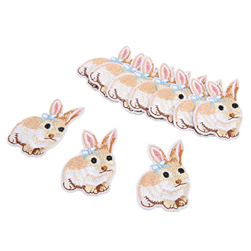 Haushaltsnähte Patch Premium -Baumwolleisen auf Flecken, 10 PCs Little Bunny Patch für Kleidung, Taschen, DIY -Projekte mit Niedlichem Design für Familie, Freunde Haushaltsnähte Patch Premium -Baumwolleisen auf Flecken, 10 PCs Little Bunny Patch für Kleidung, Taschen, DIY -Projekte mit Niedlichem Design für Familie, Freunde von Tnfeeon