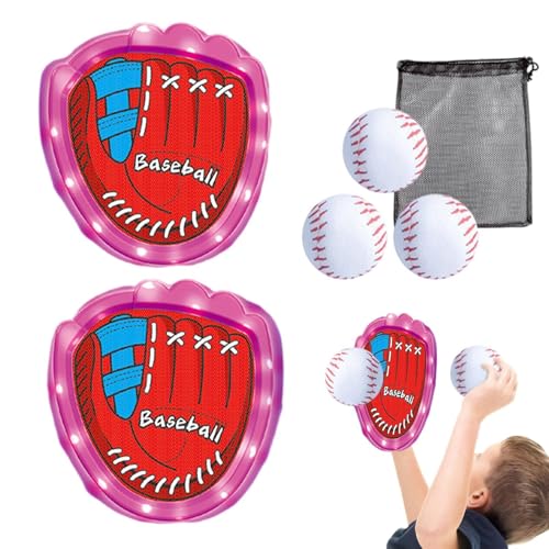 TocaFeank Toss and Catch Sportspielset, Sticky Ball Catch Game | Strand-Sticky-Ball-Wurfspiel-Spielzeug | Mehrzweck-Baseball-Trainingsspielzeug für Campingausflüge, Karneval im Freien, von TocaFeank