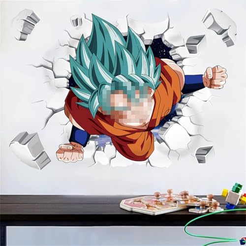 Wandsticker Kinder, Dragon Ball Wandtattoo Dragon Ball Kinder Wandtattoos Anime Poster, Wandaufkleber Wanddeko für Wohnzimmer Schlafzimmer Kinderzimmer von Tocave