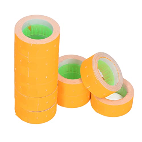 Preisschild mit 3 Röhren, Preisschild, Preisschild, 15.000 Stück, Einreihiges Preisschild, 21 X 12 Mm Papier-Preisschild für M5500 MX5500 (Orange) von Todaid