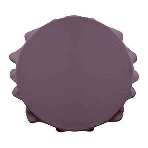 Today Tischdecke rund 180 Chantilly Polyester 180 x 180 cm, Polyester, Violett (figue), 180x180 cm von Today