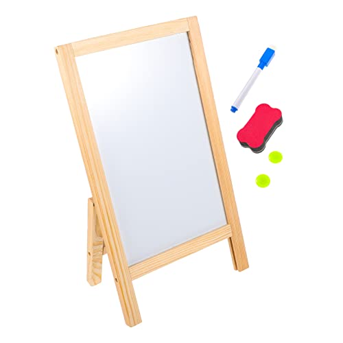 Toddmomy 1 Satz Zeichenbrett aus Holz Planke Whiteboard zeichenpad write board kreidehalter gartentisch ausziehtisch pastel stifte dekorative Nachrichtentafeln Visionstafel Weiß von Toddmomy