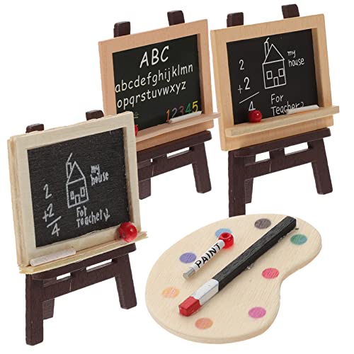 Toddmomy 1Satz Staffelei Mit Kreidebrett Teiliges Holzmodell Für Puppenhaus Dekoration Handgefertigte Miniaturmalerei DIY Kunstbedarf Für Kreative Toddmomy 1Satz Staffelei Mit Kreidebrett Teiliges Holzmodell Für Puppenhaus Dekoration Handgefertigte Miniaturmalerei DIY Kunstbedarf Für Kreative von Toddmomy