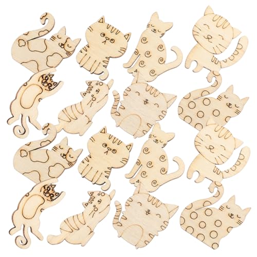 Toddmomy 50Stücke Katzen Holzausschnitte für DIY Bastelprojekte Robustes Holzmaterial Kreative Bastelideen für Scrapbooking und Dekoration Toddmomy 50Stücke Katzen Holzausschnitte für DIY Bastelprojekte Robustes Holzmaterial Kreative Bastelideen für Scrapbooking und Dekoration von Toddmomy