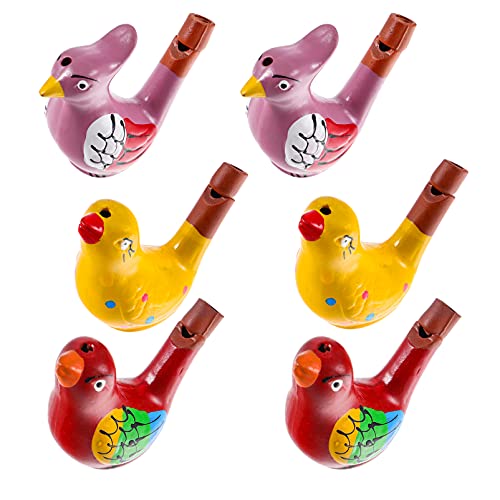 Toddmomy 6 Stücke Keramische Vogel Pfeift Lustige Wasser Pfeife Geräusch Maker Kinder Party Favors Geschenke von Toddmomy