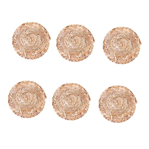 Toddmomy 6Stücke Geflochtene Mini Strohhüte für Puppen Handgemachte Puppenhüte für DIY Dekoration und Bastelprojekte Puppen Teddybären und Kreative Kunstwerke Toddmomy 6Stücke Geflochtene Mini Strohhüte für Puppen Handgemachte Puppenhüte für DIY Dekoration und Bastelprojekte Puppen Teddybären und Kreative Kunstwerke von Toddmomy