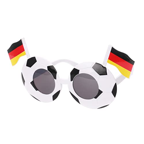 Toddmomy Fußball-Partygeschenke Gefälligkeiten für Sportpartys Fußballbrillen Polsterzubehör Sportbrille Sonnenbrille Artikel für Fußballfans Fußball-Brille bilden Gläser Partybedarf von Toddmomy