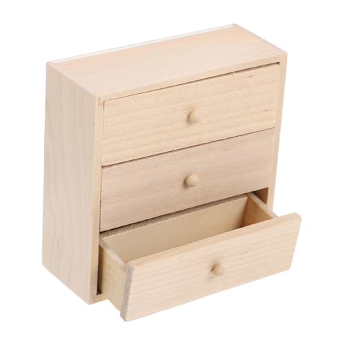 Toddmomy Mini Holz Kommode mit Miniatur Schrank für Puppenhaus Schlafzimmer Wohnzimmer Dekoratives Möbel Modell Zubehör für Dollhouse DIY Toddmomy Mini Holz Kommode mit Miniatur Schrank für Puppenhaus Schlafzimmer Wohnzimmer Dekoratives Möbel Modell Zubehör für Dollhouse DIY von Toddmomy