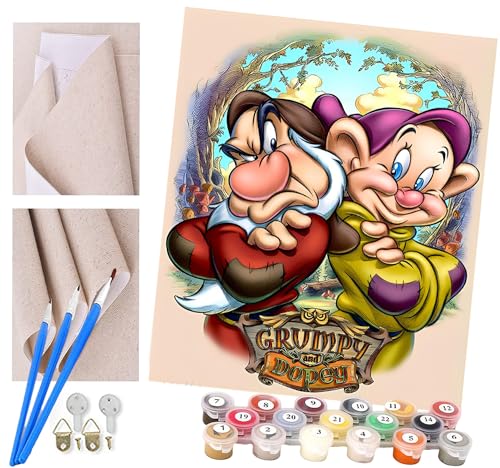 Malen nach Zahlen Anime-Spiel Zwerg Erwachsene und Kinder DIY Ölgemälde Geschenk-Kits Geschenk vorgedruckte Leinwand Kunst Home Wandkunst Decoration Geschenk von ToeTs