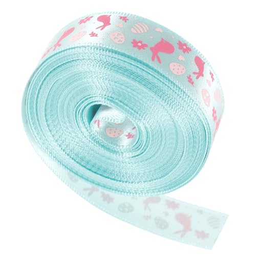 1 Rolle Osterband Hasen-Blumenband Ostergeschenkband geschenkband ostern ribbons for wrapping luftschlangen deko Party-Verpackungsband Band für Haushalt schmücken von Tofficu