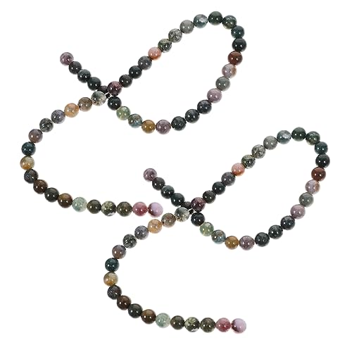 1 Satz Natursteinperlen Gemstone Beads Klappcreolen Naturstein Schmuckzubehör Kleine Goldperlen Große Perlen Diy Ohrringe Perlen Achat Lose Perlen Natürlicher Achat 2 Saiten Tofficu von Tofficu