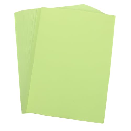 100 Blatt Farbiges A4-papier Weißes Zeichenpapier Druckpapiere Selber Machen Kraftpapier Origami Bastelpapier Druckpapier Baupapier Verschiedene Farben Diy-papiere Light Green Tofficu von Tofficu