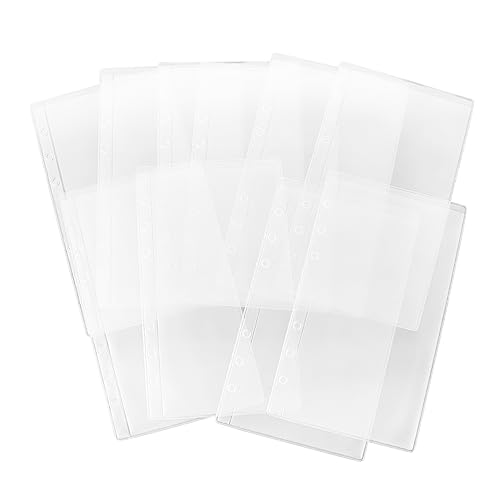 10St Aufbewahrungstasche klarer Umschlag aus Polybinder Versiegelung Gepäck Visitenkartentaschen aufbewahrungssack storage pockets transparente Tickettaschen Tickets Taschen PVC Tofficu von Tofficu