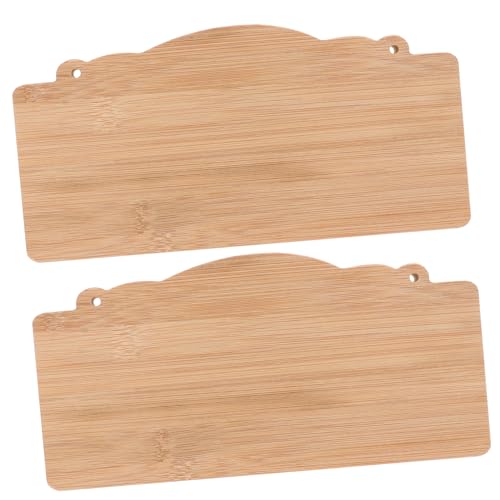 3 Sätze Blankes Schild Aus Bambusholz Leere Wandbehang Plakette Haustür Dekoration Weihnachten Party Hochzeitsschild Dekorative Holzplatte Diy Handwerk Holzschild 2 Stück * 3 Tofficu von Tofficu