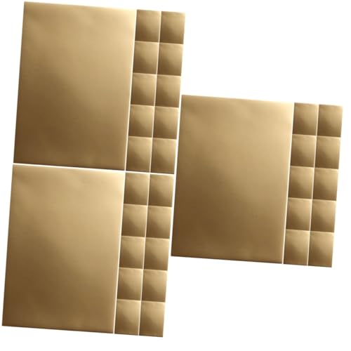 3 Sätze Goldener Karton Bastelbedarf Aus Papier Konstruktionspapier Goldkarton Kreativpapier Scrapbook Paper Origami Papier Selber Machen Einfarbiges Papier Das Papier 25 Blatt*3 Tofficu von Tofficu