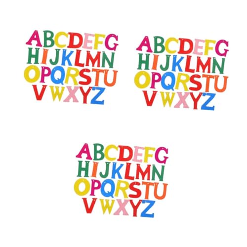 3 Sätze Holzspäne Mit Englischem Alphabet Dekorative Holzbuchstaben Buchstabenblock Unvollendetes Alphabet Aus Holz Holz-alphabet-zeichen Buchstabenscheibe Aus Holz 200 Stück * 3 Tofficu von Tofficu