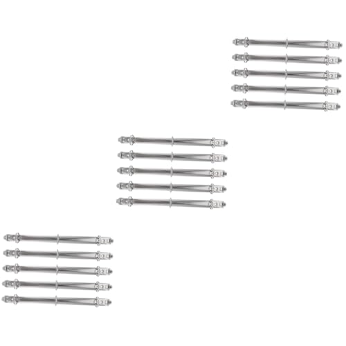 3 Sätze Mappe Großer Ordner Bausatz Mechanismus-binder Kleberinge Planerordner Bindekämme Mechanismen Für Binderinge Notizbuch Binder Ringmechanismus Weißnickel Silver 5 Stück * 3 Tofficu von Tofficu