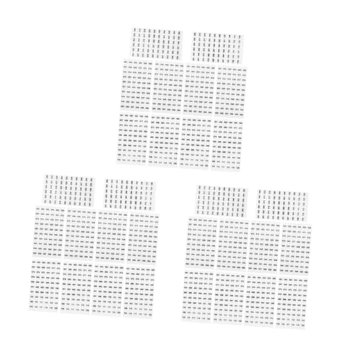 3 Sätze Nagellackaufkleber Stabklemme Erdungsklemme Kleine Aufkleber Aufkleber Nagellack Aufkleber Selbstklebende Aufkleber Transparente Aufkleber Mini-aufkleber Papier 10 Blatt*3 Tofficu von Tofficu