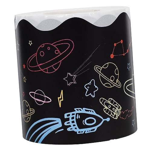 Tofficu 1 Rolle Aufkleber Für Die Weltraumgrenze Entzückender Grenzaufkleber Festival-grenzpapier Tafelrandaufkleber Praktische Tafeldekoration Aufkleber Aus Beschichtetem Papier von Tofficu